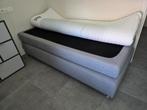 Box spring Kårlsson + topmatras, Ophalen, 90 cm, Eenpersoons, Grijs