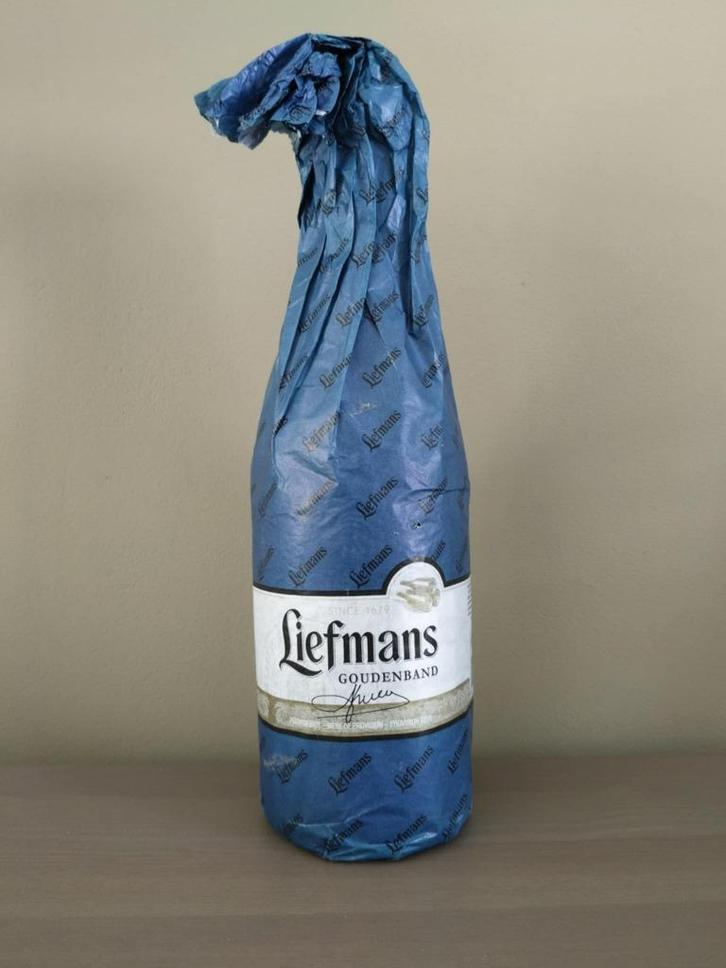 VINTAGE Liefmans Goudenband 75 cl THT 2025, Verzamelen, Biermerken, Zo goed als nieuw, Flesje(s), Overige merken, Ophalen of Verzenden