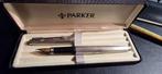 PARKER 75 Silver VINTAGE 60-70 vulpen ~ gouden penpunt, Verzamelen, Pennenverzamelingen, Gebruikt, Parker, Met doosje, Ophalen of Verzenden