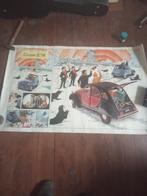 Affiche vintage ( Tintin ), Ophalen, Gebruikt, Rechthoekig Liggend, Reclame