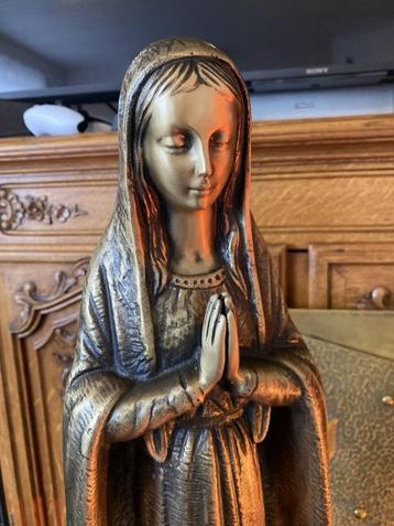 Supermooie bronze biddende madonna 65 cm 12,5 kg beschikbaar voor biedingen