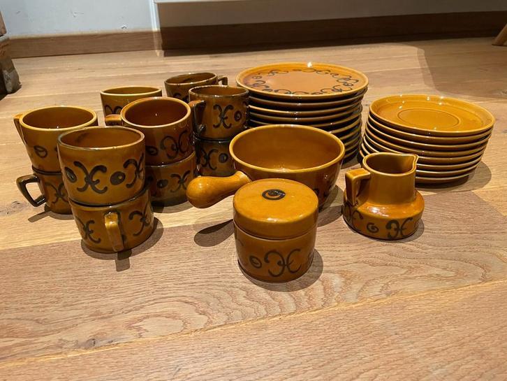Jaren 70 keramiek Zell am Hamersbach Franziska, Antiek en Kunst, Antiek | Servies los, Ophalen
