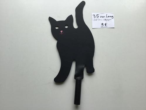 ijzeren kat van 35 cm lang, Tuin en Terras, Tuinbeelden, Zo goed als nieuw, Ophalen of Verzenden