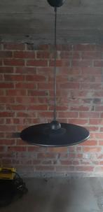 Ronde, zwarte hanglamp, Ophalen, Gebruikt, Metaal, Modern