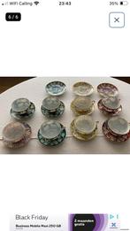 Eierschelp Porseleinen theeservies elegant en rijk gekleurd, Antiek en Kunst, Antiek | Porselein, Ophalen