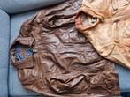 Lederen heren jassen, Kleding | Heren, Jassen | Winter, Ophalen, Gedragen, Maat 48/50 (M), Bruin