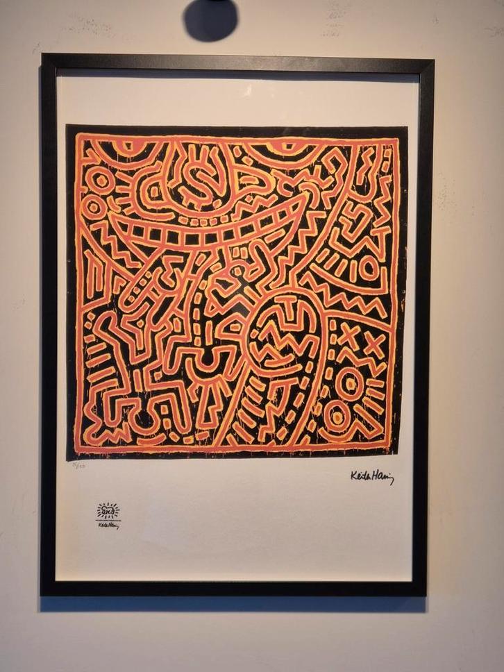 Keith Haring Litho, Antiek en Kunst, Kunst | Litho's en Zeefdrukken, Ophalen