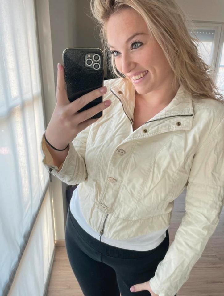 Vest maat L, Kleding | Dames, Jassen | Zomer, Zo goed als nieuw, Maat 42/44 (L), Wit, Ophalen of Verzenden