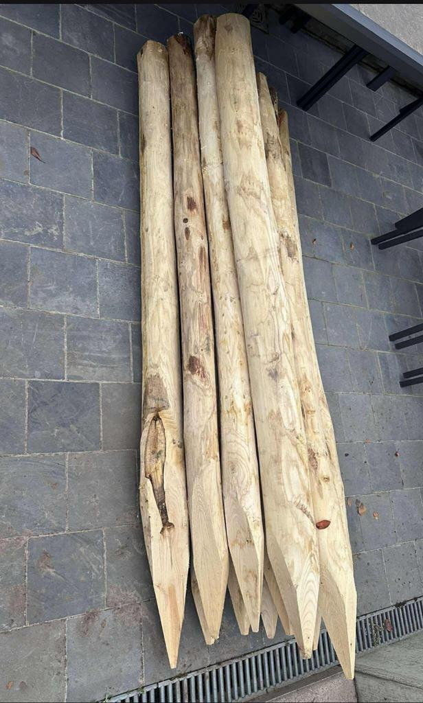 Tuinpalen (kastanje) NIEUW, Tuin en Terras, Palen, Balken en Planken, Zo goed als nieuw, Ophalen