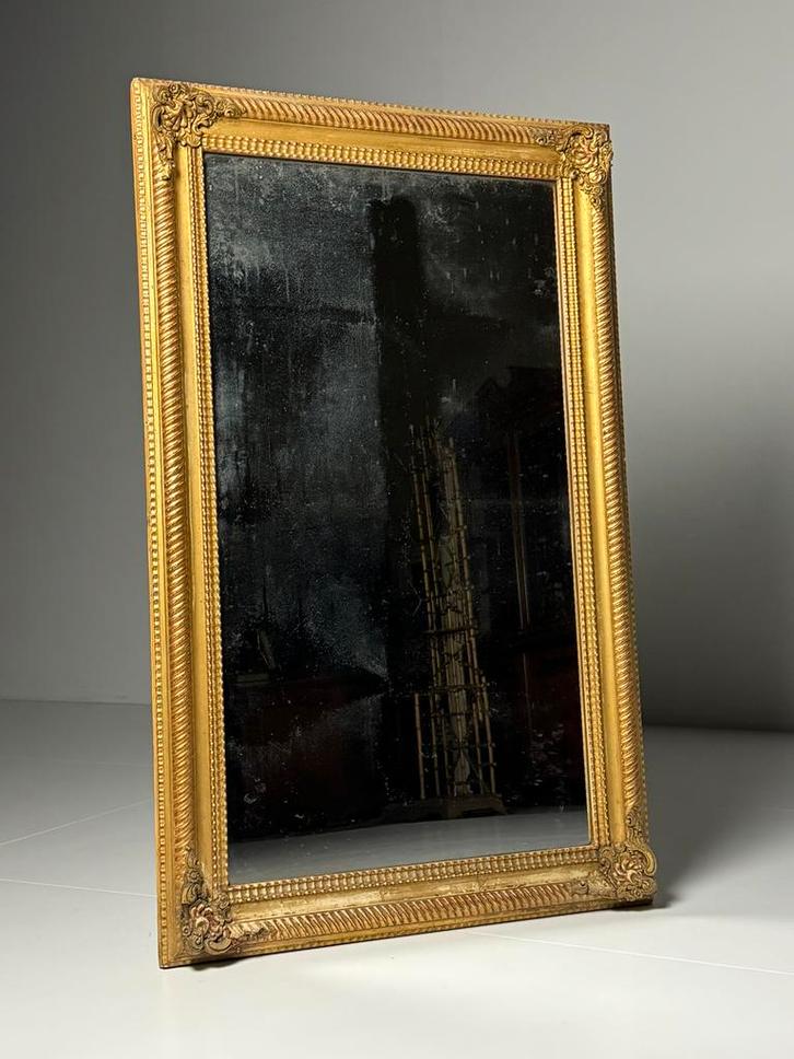 Franse spiegel antiek, Huis en Inrichting, Woonaccessoires | Spiegels, Zo goed als nieuw, Ophalen