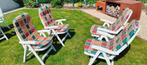 4 TUINSTOELEN (Flair), Tuin en Terras, Tuinstoelen, Ophalen, Gebruikt, Kunststof, Verstelbaar