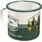 John Deere tractor nostalgische emaillen koffie beker, Verzamelen, Merken en Reclamevoorwerpen, Ophalen of Verzenden, Nieuw, Gebruiksvoorwerp