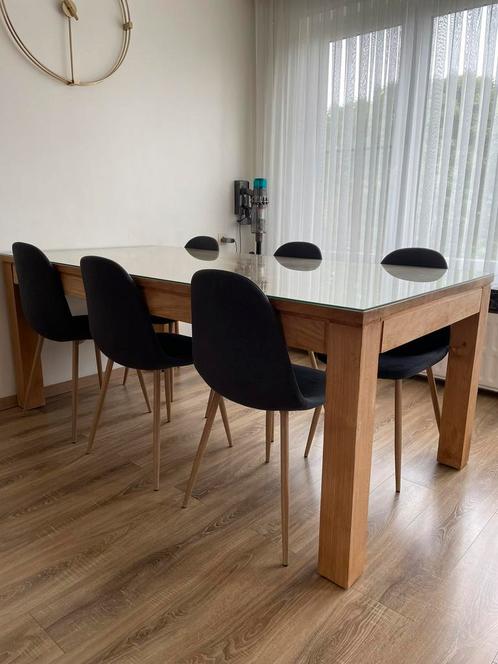 Eettafel (Sarah Mo – Teakhout) + Stoelen, Huis en Inrichting, Tafels | Eettafels, Teakhout, Ophalen
