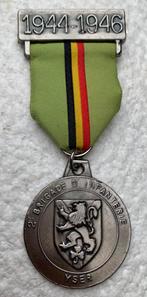 Medaille, 2e Brigade Infantri YSER Fussiliers 1944-46 ULSTER, Collections, Armée de terre, Enlèvement ou Envoi, Ruban, Médaille ou Ailes