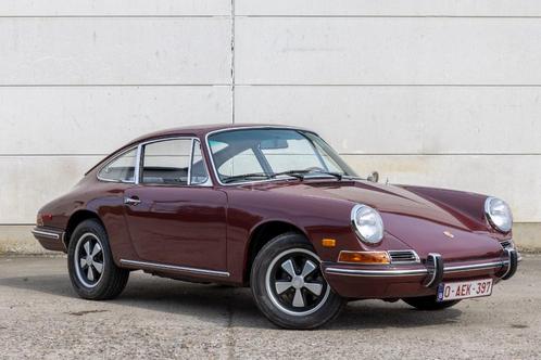 1968 Porsche 911 SWB Coupé 2.0L, Auto's, Porsche, Particulier, Benzine, Coupé, 2 deurs, Handgeschakeld, Rood, Zwart, Kunstmatig leder