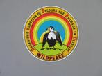 vintage sticker Wildpeace OESAD secours animaux detresse, Verzenden, Zo goed als nieuw, Dier en Natuur