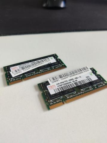 2x 2GB DDR2 SODIMM Laptopgeheugen – Hynix PC2-6400S (800MHz) beschikbaar voor biedingen