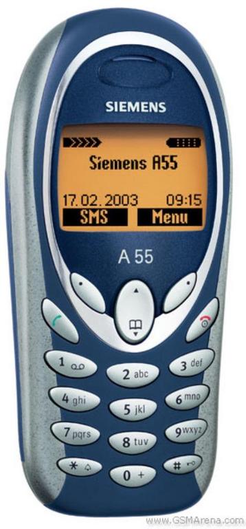 VINTAGE SIEMENS A55 MOBIELE GSM UIT 2003 | MET ADAPTER! beschikbaar voor biedingen
