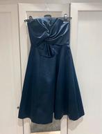 Satijnen blauw jurk, Nieuw, Maat 34 (XS) of kleiner, Blauw, Knielengte