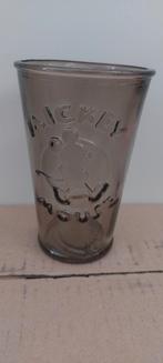Disney bruin Mickey mouse glas, Verzamelen, Ophalen of Verzenden, Zo goed als nieuw