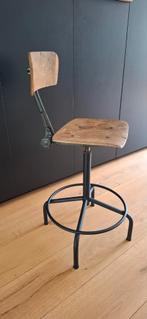Vintage industriële stoel, Antiek en Kunst, Ophalen of Verzenden