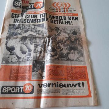 Oud weekblad Sport 70  -  Nr 24  juni 1978.  disponible aux enchères