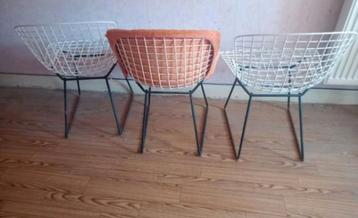 Fauteuils chaise vintage design bertoia knoll année 70  beschikbaar voor biedingen