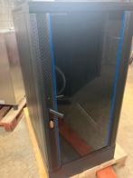 22U patchkast met glazen voordeur, Computers en Software, Ophalen, Nieuw, Plaatstaal