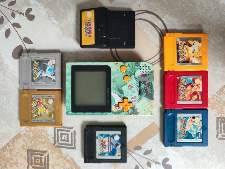 Game Boy Pocket Pokémon Edition met games, Games en Spelcomputers, Games | Nintendo Game Boy, Zo goed als nieuw, Ophalen of Verzenden