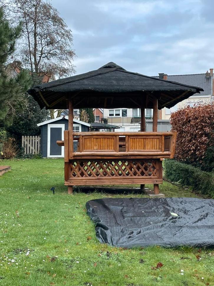 Paillote/ maison de jardin en bambou, Jardin & Terrasse, Abris de jardin, Utilisé, Abri de jardin, Autres matériaux, Moins de 250 cm