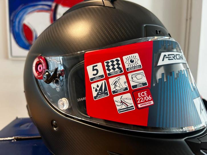 Helm Shark Aeron GO full carbon, Motoren, Kleding | Motorhelmen, Heren, Integraalhelm, XXL, Shark, Nieuw zonder kaartje, Ophalen of Verzenden
