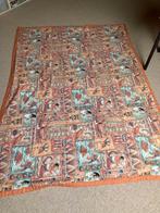 Bedsprei (deken) met Egyptische tekeningen, Enlèvement ou Envoi, Comme neuf, Orange, Couverture ou Couette