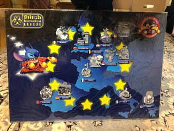 Stitch invades Europe Disney pin set + achtergrond beschikbaar voor biedingen