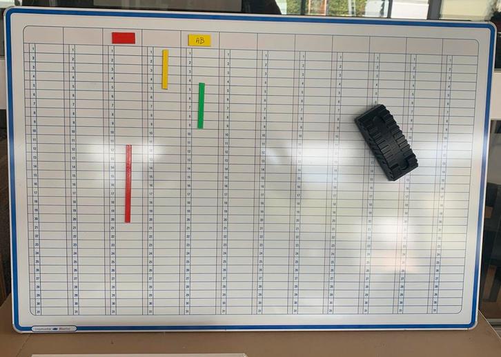 Legamaster whiteboard + Planning set, Diversen, Bureau-accessoires, Gebruikt, Ophalen