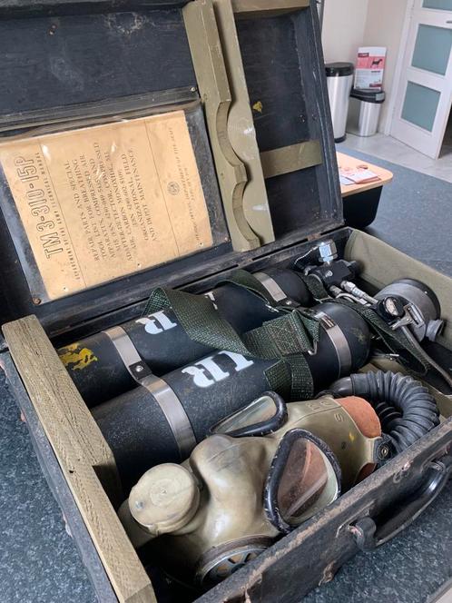 Amerikaans gasmasker uit de VS, Verzamelen, Militaria | Tweede Wereldoorlog, Ophalen of Verzenden