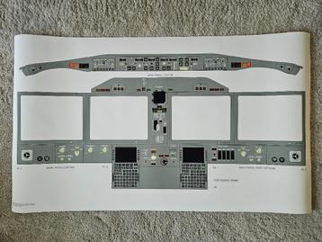 XL posters Boeing 737 MAX cockpit layout beschikbaar voor biedingen