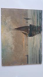 Peinture acrylique sur bois Leo War - voilier 40/29.5, Enlèvement ou Envoi