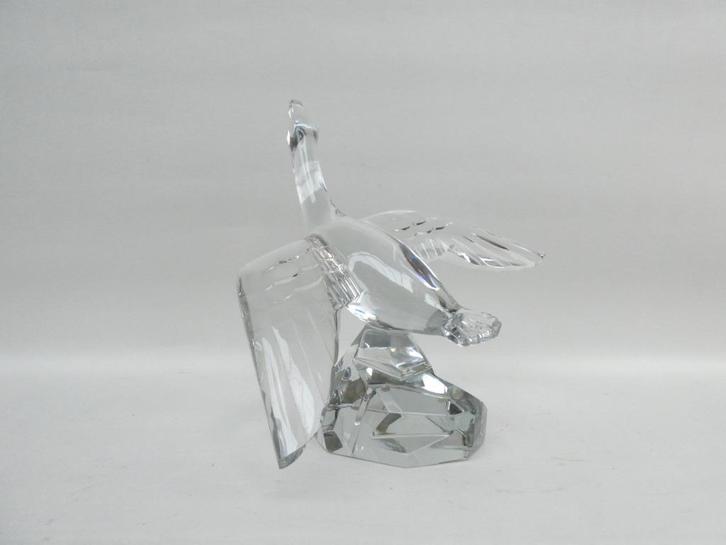 "Grote eend" in helder kristal "Baccarat", Antiek en Kunst, Antiek | Glaswerk en Kristal, Ophalen
