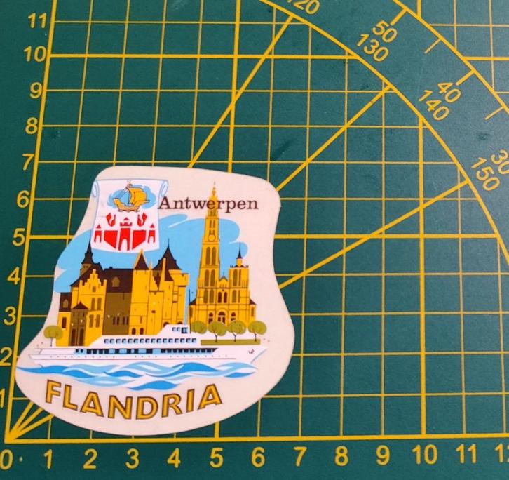 Sticker Flandria boot Antwerpen, Collections, Autocollants, Enlèvement ou Envoi