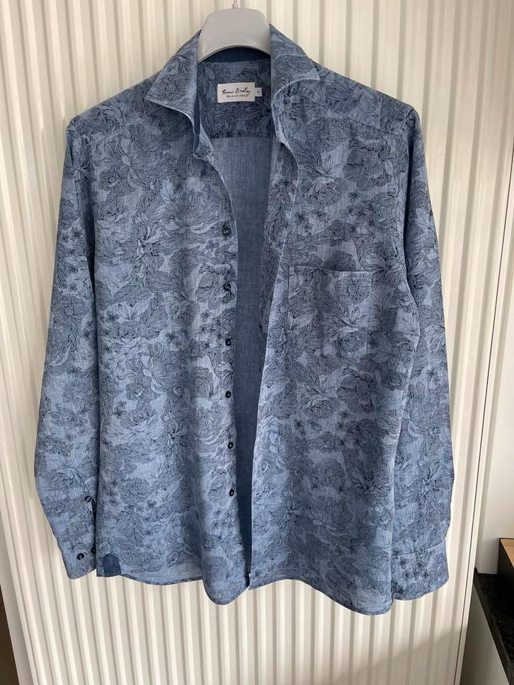 Thomas Bradley hemd maat S, Kleding | Heren, Overhemden, Zo goed als nieuw, Blauw, Ophalen of Verzenden