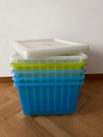 5 opbergboxen met deksel Ikea, Ophalen, Gebruikt, Minder dan 50 cm, Minder dan 40 cm