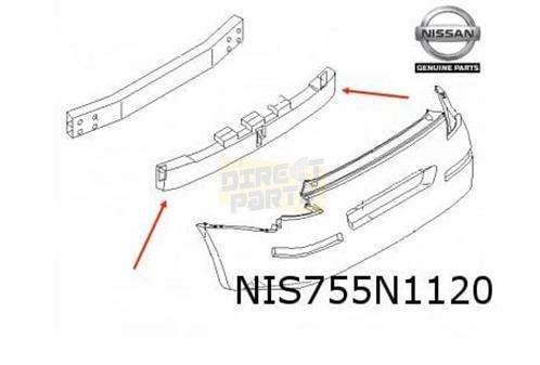Nissan 350Z absorber op achterbumperbalk (te spuiten) Origin, Auto-onderdelen, Carrosserie, Bumper, Nissan, Achter, Nieuw, Verzenden