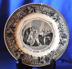 assiette Maastricht decor noir religieux (5), Enlèvement ou Envoi