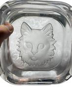 Kristallen asbak van Sevres met kattendecor, Ophalen of Verzenden