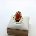 Gouden Ring 14K 585 met Carneool Edelsteen, Ophalen of Verzenden, Met edelsteen, Dame, Goud