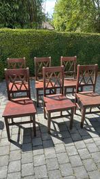 Koloniale stoelen Gratis, Huis en Inrichting, Ophalen, Gebruikt, Bruin, Vijf, Zes of meer stoelen
