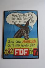 RAR poster affiche Election FDF 1965 1960 Vintage MR DEFi, Enlèvement