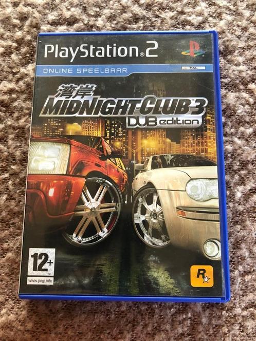 PS2 Midnight Club 3 DUB edition (1), Games en Spelcomputers, Games | Sony PlayStation 2, Gebruikt, Racen en Vliegen, 1 speler