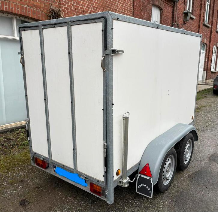 Remorque fermée « FOURGON » EN BOIS BLANC, Autos : Divers, Remorques, Utilisé, Enlèvement