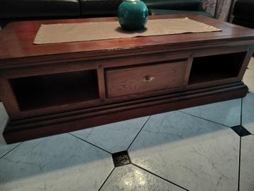 Table basse en chêne foncé, Enlèvement, Utilisé, Chêne